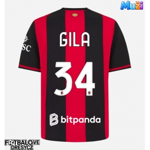 AC Milan Mario Gila #34 Domácí Dres 2026-27 Krátký Rukáv AC Milan Mario Gila #34 Domácí Dres 2026-27 Krátký Rukáv